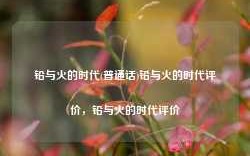 铅与火的时代(普通话)铅与火的时代评价，铅与火的时代评价