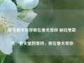 我在春天等你我在春天等你 杨钰莹歌词，春天里的等待，我在春天等你