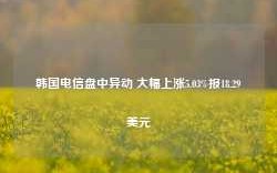 韩国电信盘中异动 大幅上涨5.03%报18.29美元