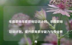 年度教师年度教师培训计划，年度教师培训计划，提升教育教学能力与专业素养