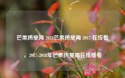 芒果捞星闻 2018芒果捞星闻 2017 在线看，2017-2018年芒果捞星闻在线观看