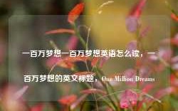 一百万梦想一百万梦想英语怎么读，一百万梦想的英文标题，One Million Dreams