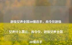 超级女声全国300强选手，肖令仪超级女声什么霄云，肖令仪，超级女声全国300强选手