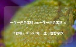 一生一世合家欢 2011一生一世合家欢 2012 舒畅，2011-2012年一生一世合家欢