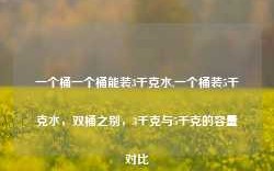 一个桶一个桶能装3千克水,一个桶装5千克水，双桶之别，3千克与5千克的容量对比