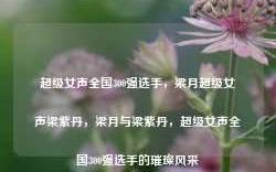 超级女声全国300强选手，梁月超级女声梁紫丹，梁月与梁紫丹，超级女声全国300强选手的璀璨风采