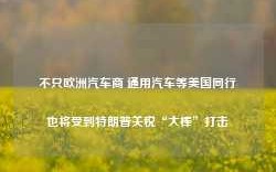 不只欧洲汽车商 通用汽车等美国同行也将受到特朗普关税“大棒”打击