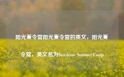 阳光夏令营阳光夏令营的英文，阳光夏令营，英文名为Sunshine Summer Camp