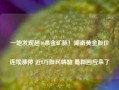 一地发现超40条金矿脉！湖南黄金股价连续涨停 近8万股民嗨翻 最新回应来了