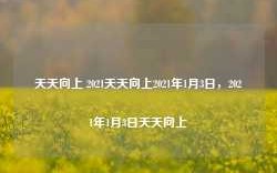 天天向上 2021天天向上2021年1月3日，2021年1月3日天天向上