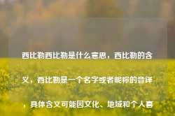 西比勒西比勒是什么意思，西比勒的含义，西比勒是一个名字或者昵称的音译，具体含义可能因文化、地域和个人喜好等因素而有所不同。-第1张图片-地坪门户网