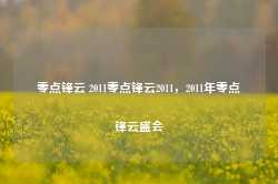 零点锋云 2011零点锋云2011，2011年零点锋云盛会-第1张图片-地坪门户网