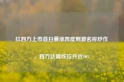 红四方上市首日暴涨再度刺激名称炒作，四方达直线拉升近10%-第1张图片-地坪门户网