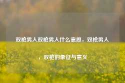 双枪男人双枪男人什么意思，双枪男人，双枪的象征与意义-第1张图片-地坪门户网